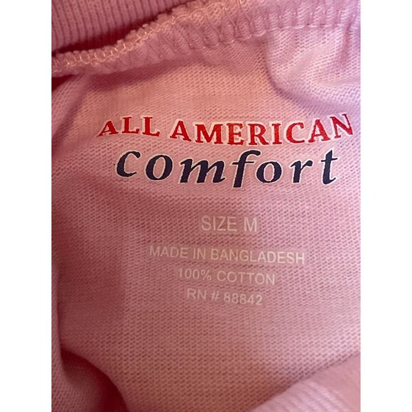 NWOT All American Comfort Women's Plus Size M 14-16 Long Sleeve Pink Turtleneck - Picture 5 of 8